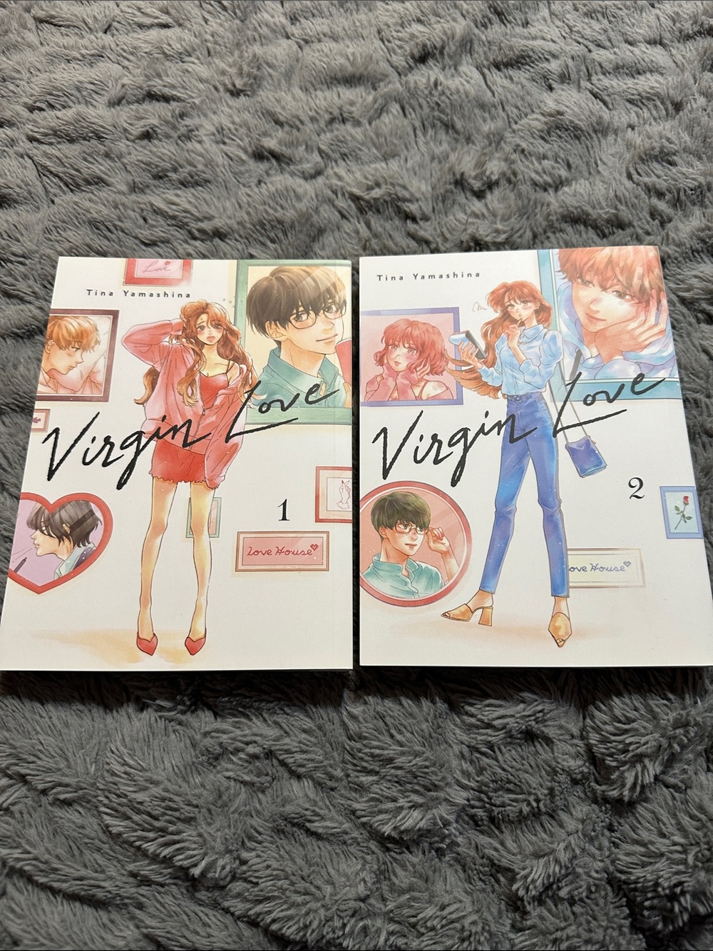 Virgin Love Volumes 1-2 Manga Set - Pink & Blue Covers
